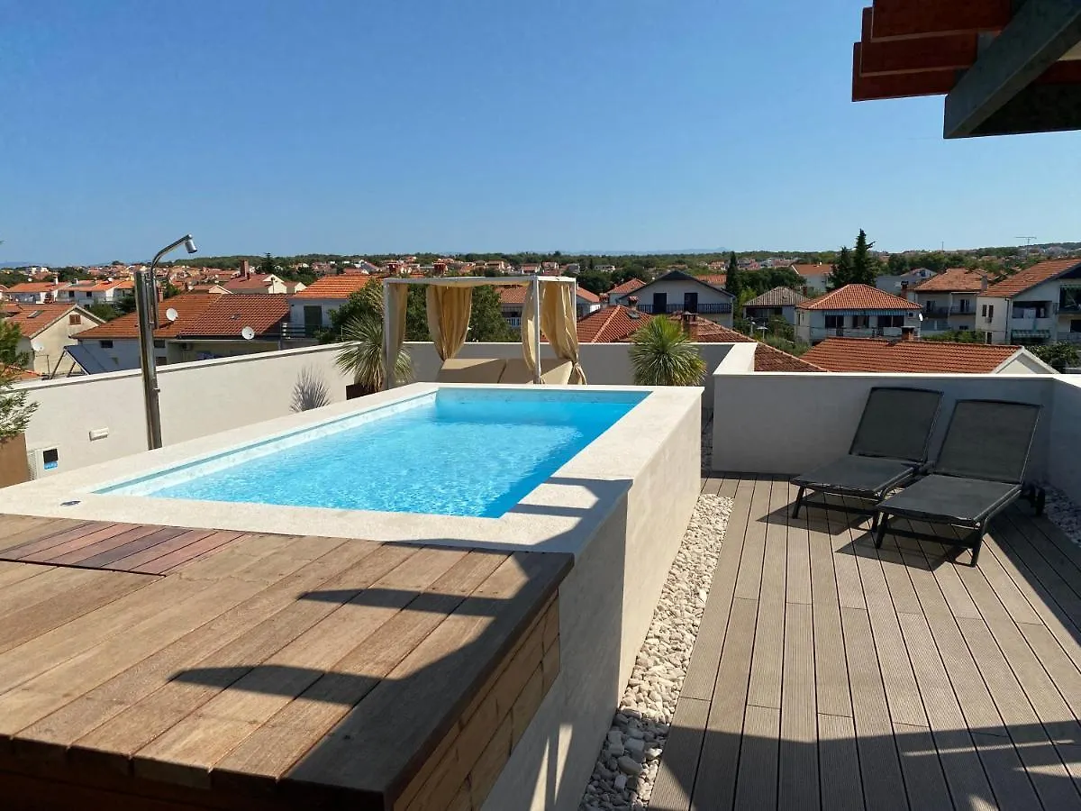 Shell Sky Luxury Penthouse With Private Pool Apartment Zadar