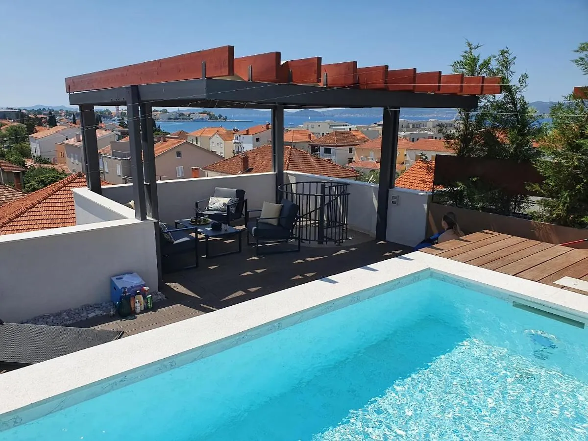 Shell Sky Luxury Penthouse With Private Pool Apartment Zadar