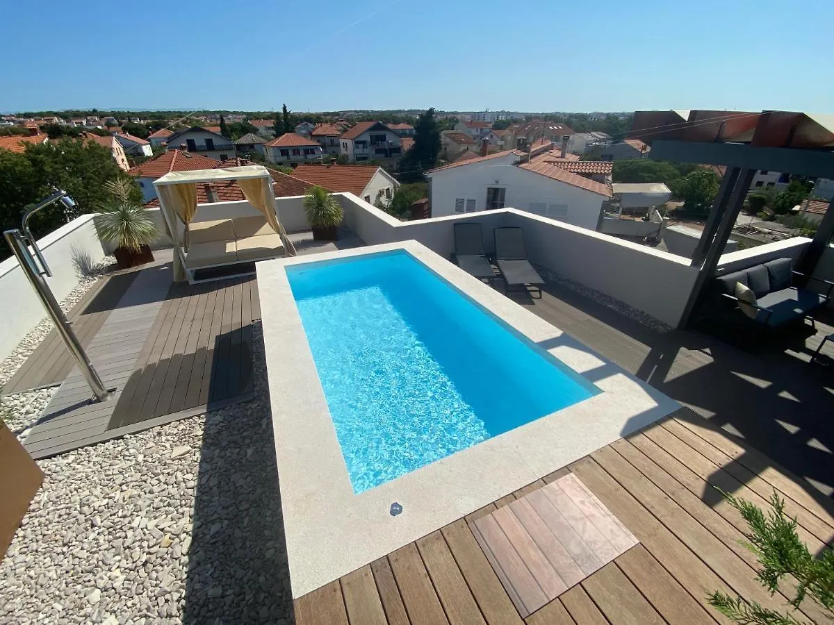 Shell Sky Luxury Penthouse With Private Pool Apartment Zadar